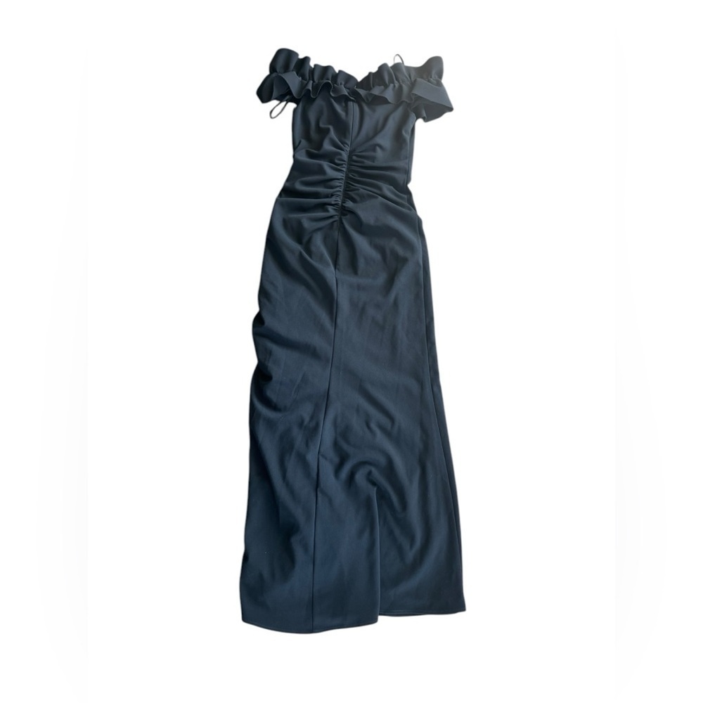 Xscape Evenings Ruffle Off the Shoulder - Picture 5 of 7